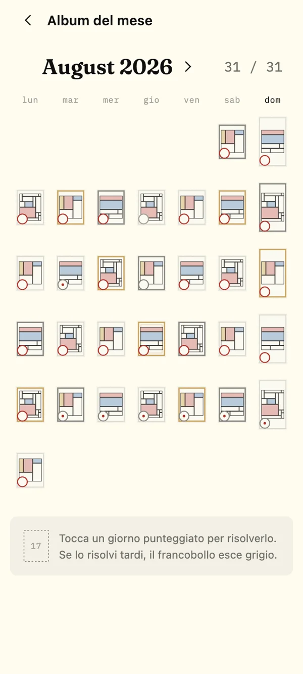 Il calendario si riempie