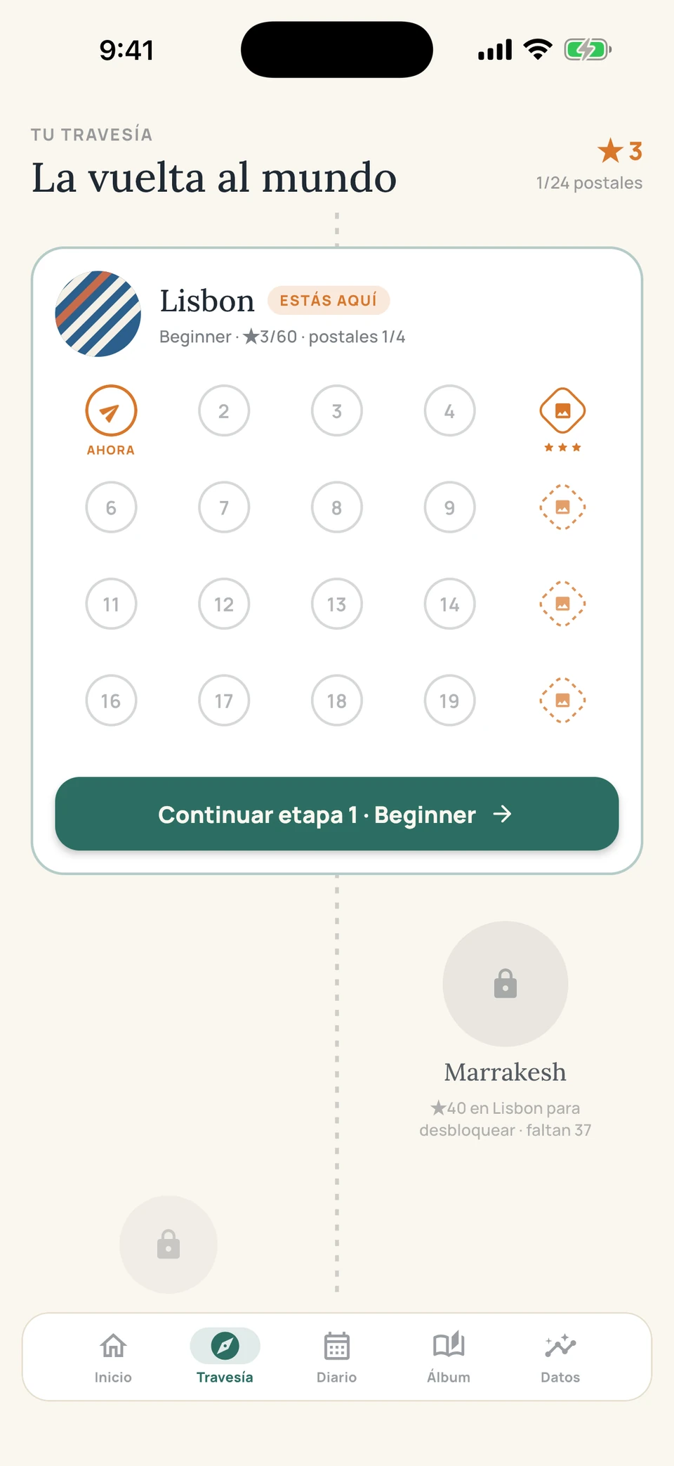 Sudoku Voyage — Un sudoku. Nuevos destinos.