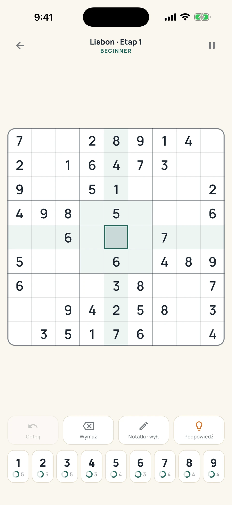 Sudoku Voyage — 02 · Gra