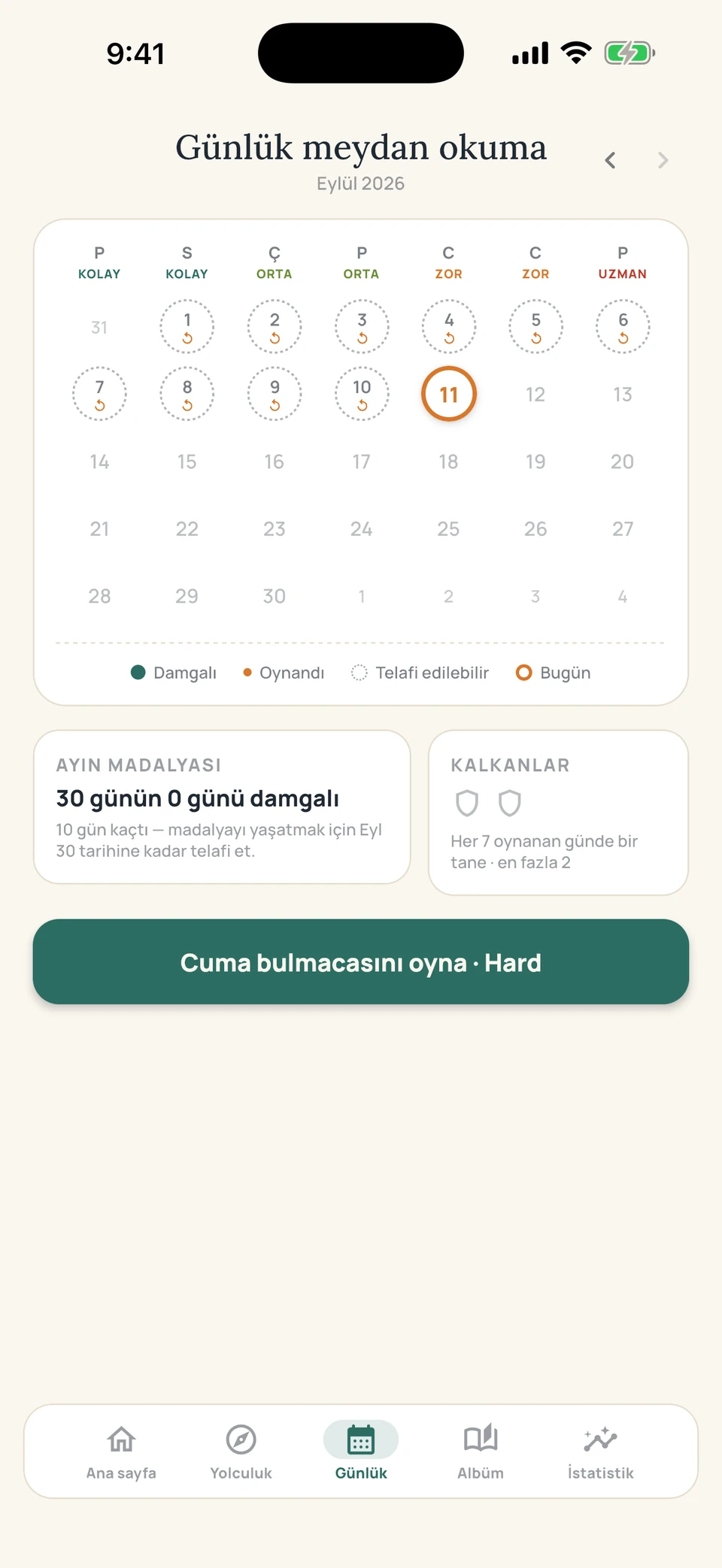 Sudoku Voyage — 05 · Günlük bulmaca