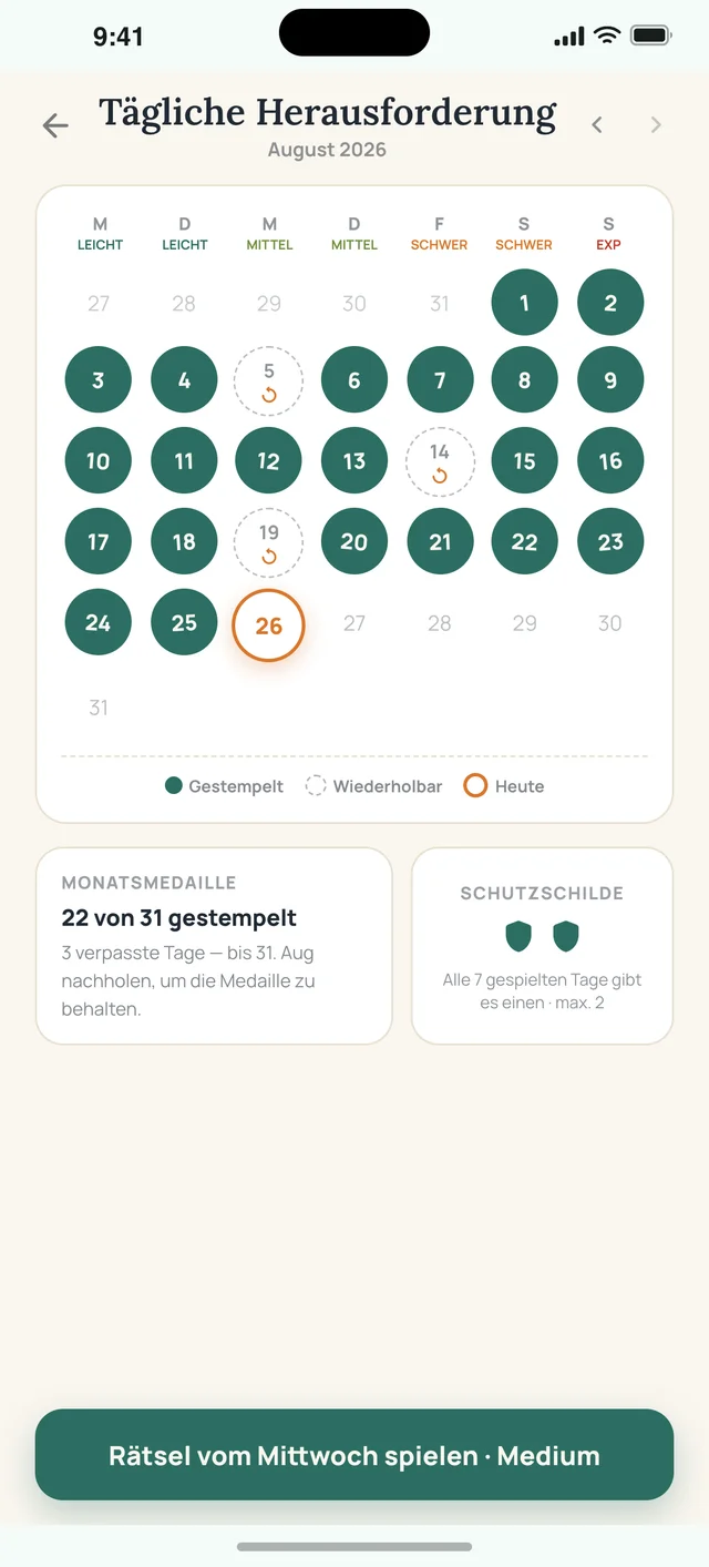 Sudoku Voyage — 05 · Tagesrätsel