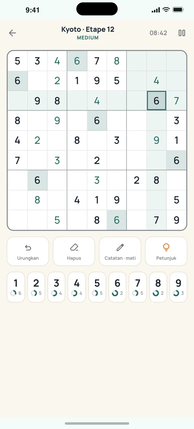 Sudoku Voyage — 02 · Permainan