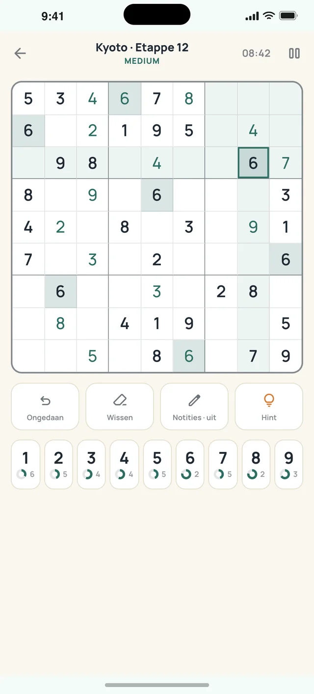 Sudoku Voyage — 02 · Spel