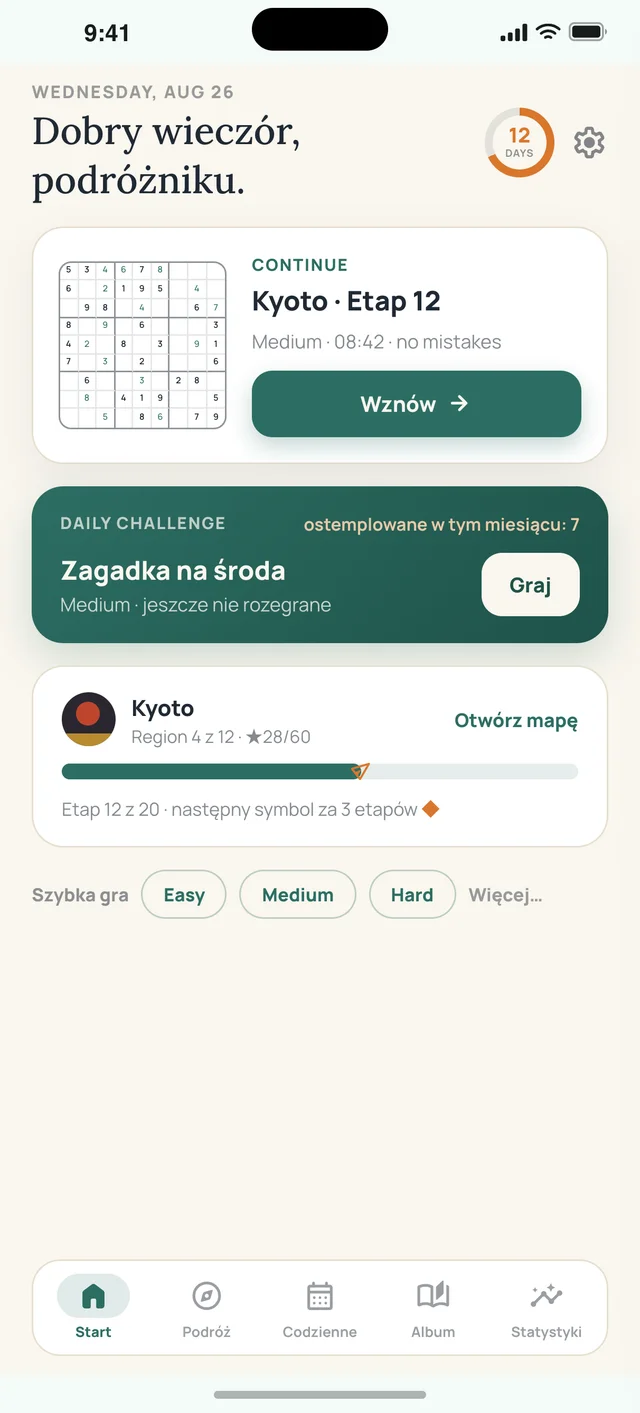 Sudoku Voyage — 01 · Start