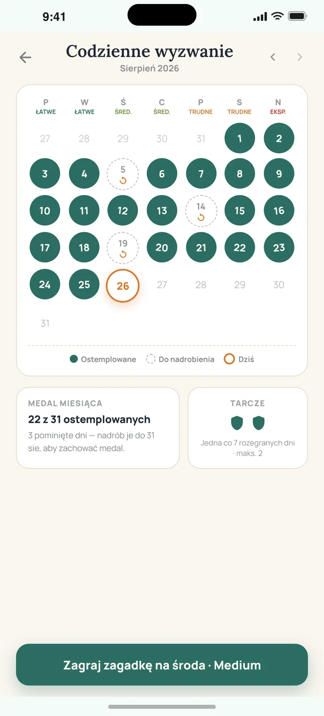 Sudoku Voyage — 05 · Wyzwanie dnia