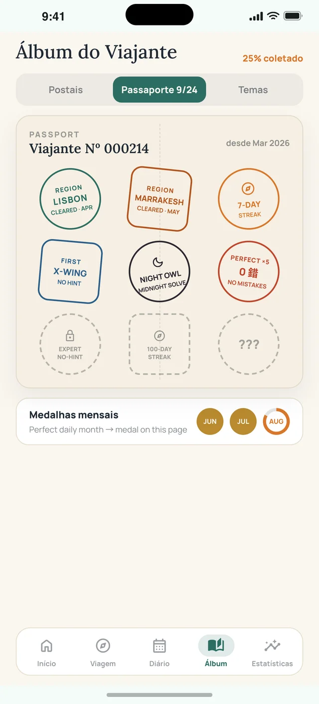 Sudoku Voyage — 08 · Passaporte