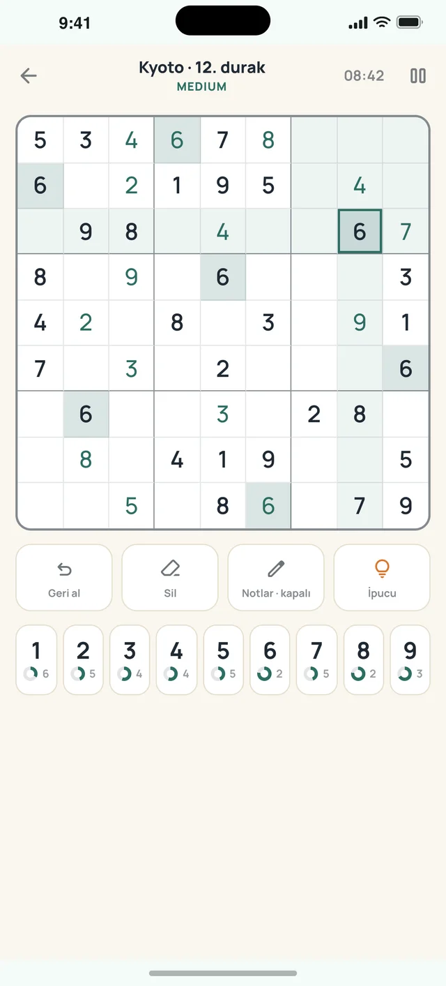 Sudoku Voyage — 02 · Oyun