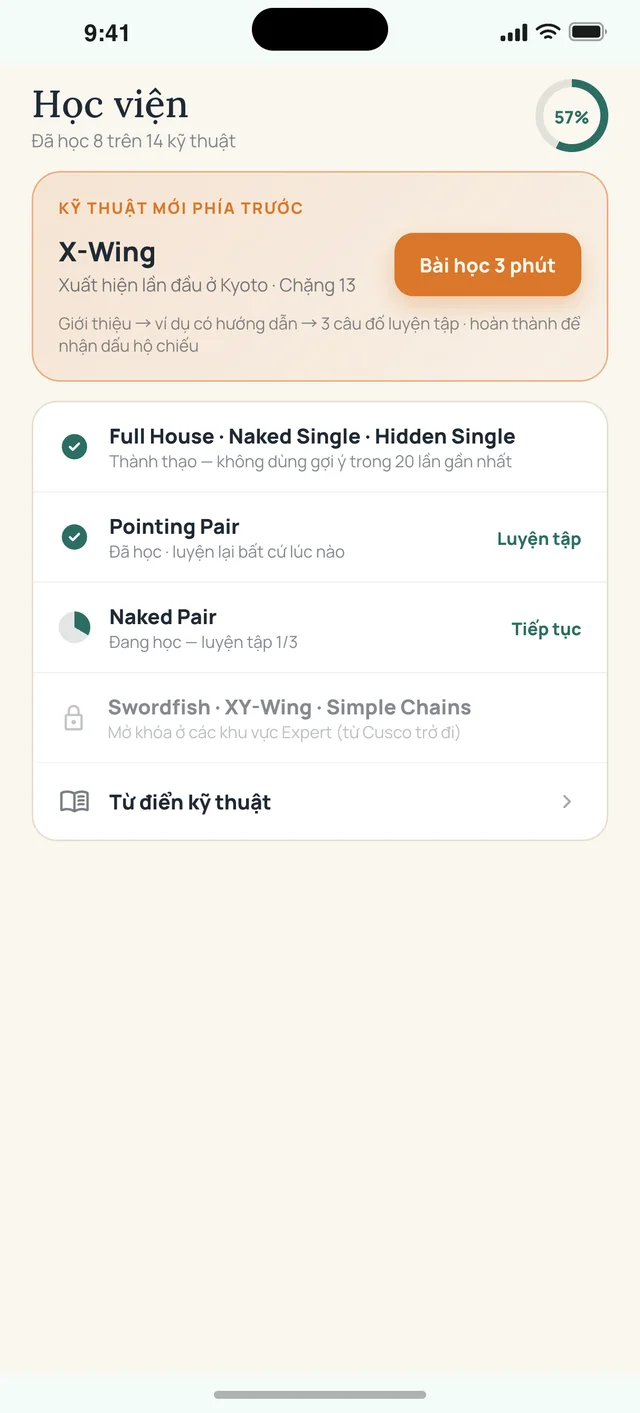Sudoku Voyage — 06 · Học viện